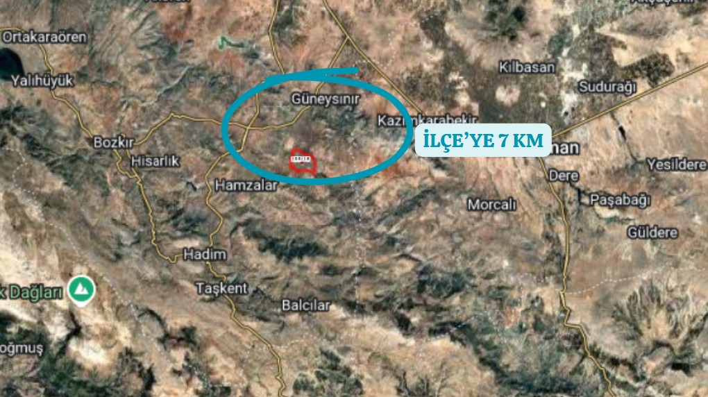 KONYA GÜNEYSINIR KAYAAĞZI 681M² TARLA SATILIKTIR - KONYA GÜNEYSINIR fotoğraf 9